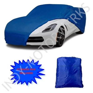 C7 Corvette Stingray Semi Personalizada Cubierta de Coche Azul 2014 a Ru 2019 - Imagen 1 de 5