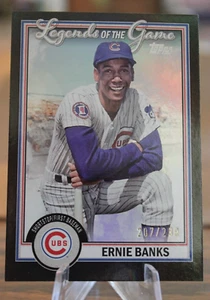 2023 Topps ERNIE BANKS Legends of the Game Black /299 #LG-27 - Chicago Cubs - Picture 1 of 3