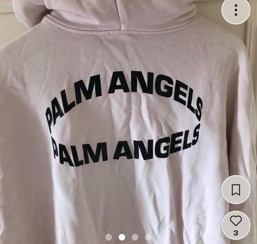 Felpa con cappuccio Palm Angels rosa pallido