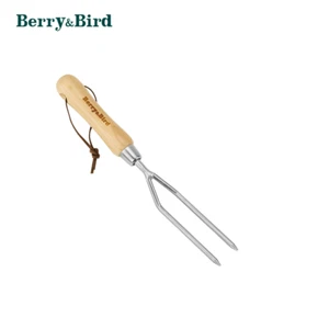 Berry&Bird Garden Two-Tine Hand Fork Gardening Digging Fork For Soil Loosening - Picture 1 of 12