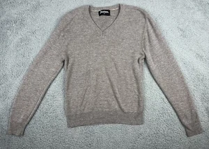 Vintage JANTZEN Sweater Mens Medium USA V Neck Academia Preppy 90s M205D - Picture 1 of 7
