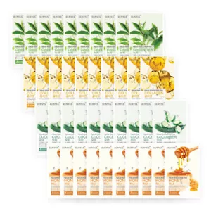 EUNYUL HONEY CUCUMBER COLLAGEN GREENTEA Natural Moisture Face MaskPack 40 Sheets - Picture 1 of 12