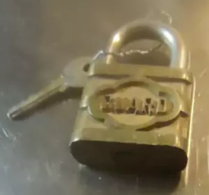 Candado de protección vintage con llave - Imagen 1 de 5