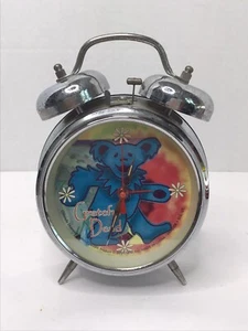 Raro Grateful Dead Dancing Bear Vintage Doble Campana Reloj Despertador 2001 LEER - Imagen 1 de 10