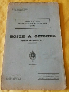 Vintage instruction manual French army IT6 Night Vision motorised box no2 1959 - Imagen 1 de 3