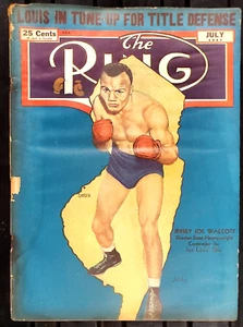 Revista The Ring Vintage con Camiseta Cubierta de Joe Wolcott - Julio 1947 - Imagen 1 de 7