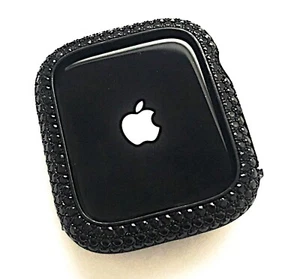 Serie 10 46mm 14k Oro Negro Laboratorio Diamante Apple Watch Estuche Apple Watch Cubierta - Imagen 1 de 7