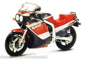 SUZUKI GSXR-1100G PAINTWORK RESTORATION DECAL SET 1986 RED/BLUE MODEL - Picture 1 of 2
