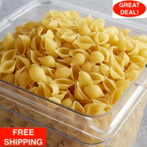 20 Lb Bag Bulk Supply Restaurant Hotel Diner Kitchen White Grain Shell Pasta - Picture 1 of 2