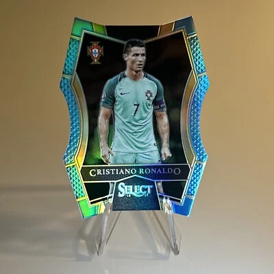 2016-17 帕尼尼精选克里斯蒂亚诺·罗纳尔多 #014/249 浅蓝色 Prizm 模切 — 第 1/2 张图片