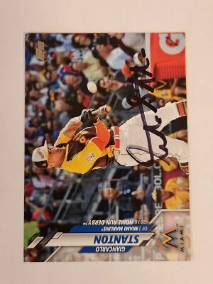 Autógrafo Giancarlo Stanton 2020 Topps Update 2016 Home Run Derby #U-14 Foto 1 de 2