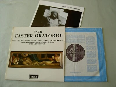 SET 398 WB ED3 J.S. BACH Easter Oratorio Ameling Watts Krenn Munchinger vinyl LP - Image 1 of 4