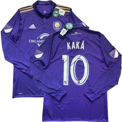 2016 Orlando City SC Authentic Home Jersey #10 Kaka Large Long Sleeve MLS NEW Cover