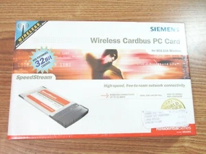 CARTE PC SANS FIL SIEMENS 802.11B MODÈLE SANS FIL SS1021 - Photo 1/8