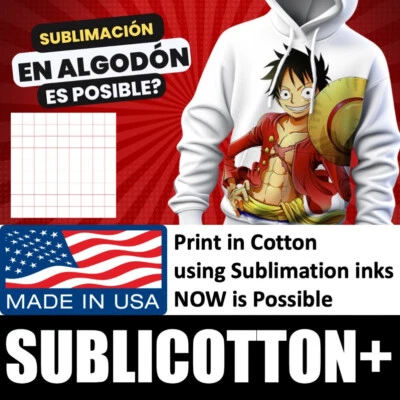 THE WORLD OF TRANSFER PAPERS NEW SUBLICOTTON+ Sublimation to Cotton Lights Transfer Paper 100 Sheets 8.5”x11”