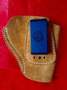Fondina Mancina/Sinistra Vega Holster in pelle scamosciata made in Italy - Foto 1 di 13