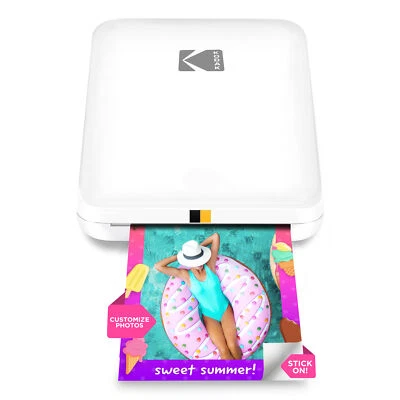 Kodak Step Slim Instant Photo Printer, 2x3” Wireless Portable Printer - White - Image 1 of 4