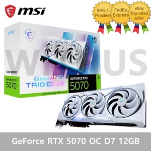 MSI GeForce RTX 5070 GAMING TRIO OC WHITE D7 12GB Gaming Graphics Card_ - Picture 1 of 6