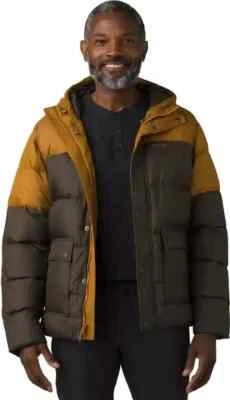 ABRIGO DE INVIERNO PRANA WHITNEY PORTAL PLUMÓN RELLENO PARA HOMBRE TALLA XXL NOGAL COLORBLOCK Foto 1 de 4