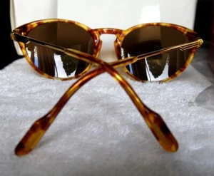 New Cartier Lumen Lunettes Occhiali Jasper Brown Gold Plated 50mm Sunglasses - Picture 1 of 13
