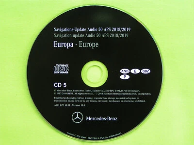 CD NAVIGATION MERCEDES BENZ AUDIO 50 APS SPANIEN PORTUGAL 2019 CLS E SLK NTG 1 - Bild 1 von 2