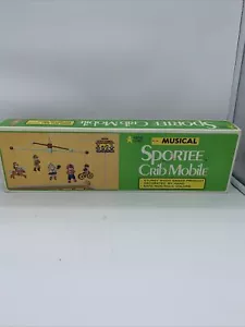 Vintage 1970 Stahl wood Mfg #558 Musical Sportee Crib Mobile w/Box EUC - Picture 1 of 5