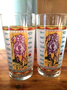  1997 Kentucky Derby Official 123rd Running Mint Julep Glass Man Cave Set 2 - Bild 1 von 8