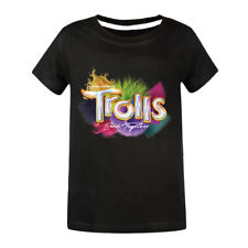 Trolls World Tour Kids T-shirt Boy Girl Tee Cartoon Movie Casual Breathable Tops