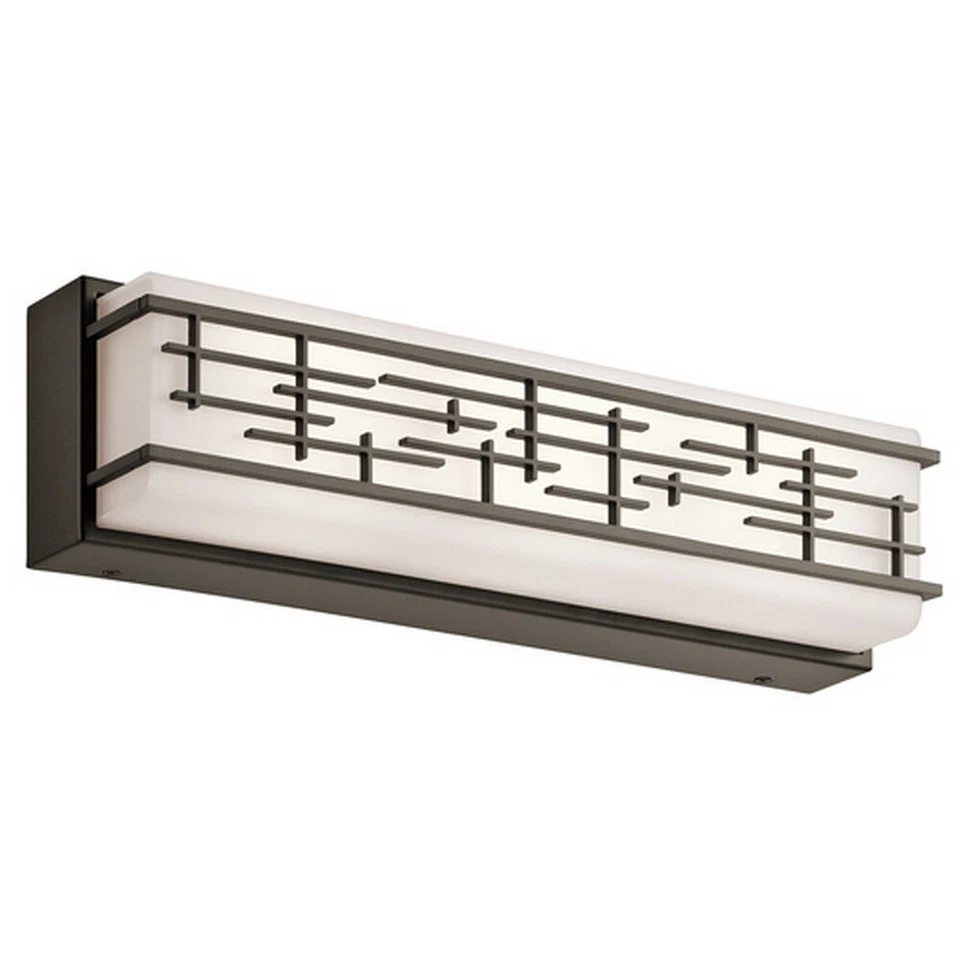 Luz de baño LED de bronce antiguo Kichler Zolon pared original $447 Foto 1 de 1