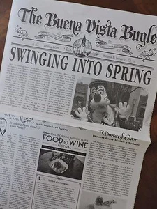 2016 Disney California Adventure NEWSPAPER Swinging Into Spring Goofy Vol 5 Iss3 - Picture 1 of 4