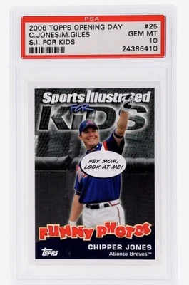 2006 Topps Opening Day S.I. For Kids #25 C.Jones/M.Giles S.I. For Kids PSA 10 - Image 1 of 2