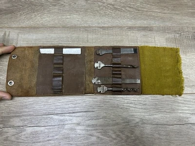 Kit Multiherramientas Alemán Bonsa Primera Guerra Mundial Raro De Colección con Estuche de Cuero Original INCOMPLETO Foto 1 de 4
