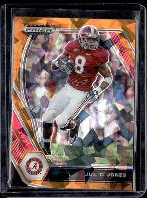 2021 Panini Prizm Draft Picks Collegiate #55 Julio Jones Gold Ice - Image 1 of 2
