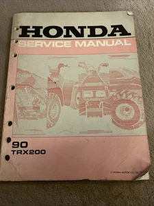 Honda 90 TRX200 Scheckheft 1990 - Bild 1 von 5