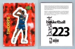 Otis Thorpe - Pistons #223 Basketball 1997-8 Upper Deck Sticker - Picture 1 of 1