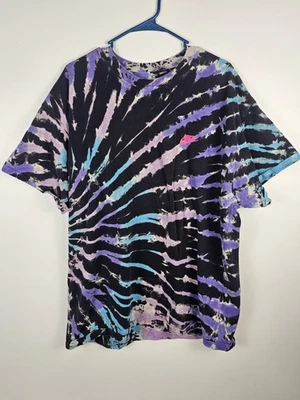 Camiseta De Colección Nike Tie Dye NSW Negra Azul Báltico Talla XL Foto 1 de 3