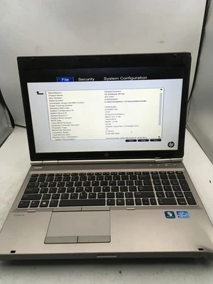 HP ELITEBOOK 8570P - BOOTS TO BIOS - INTEL I7 3740QM - 8GB RAM - RERAD DESC - BB - Image 1 of 4