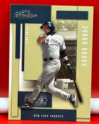 2004 Donruss Collector Baseball Card Prestige Yankees Aaron Boone #123 - Image 1 of 2