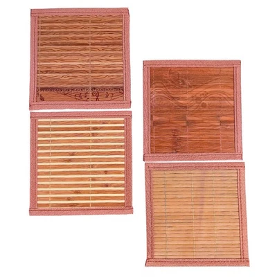 4Pcs Cooling Pads Hamster Sleeping Mats Bamboo Mats (Random Style) - image 1 of 4