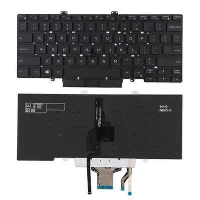 UNDERBRAND New US Keyboard with Backlight for Dell Latitude 5400 5401 5410 5411 7400 7410