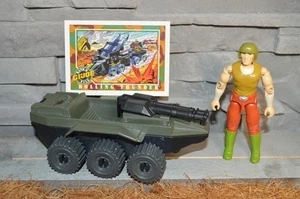 1988 Gijoe Rolling Thunder Driver (Gürteltier mit Scout Cart) 100% komplett! - Bild 1 von 7