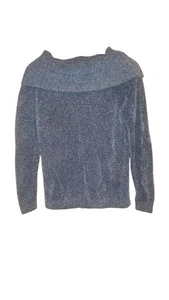 INC Internationa Pullover blau schimmernd Wasserfallausschnitt Größe S Neu mit Etikett - Bild 1 von 5