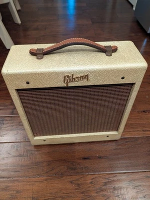 Auténtico amplificador de guitarra eléctrica Gibson GA-5 1957-58 tweed vintage y raro Foto 1 de 4
