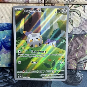 Togedemaru 104/094 Me02: Ilustración de llamas fantasmales raro (arte completo) holograma casi nuevo - Imagen 1 de 4