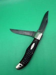 Vtg Original CASE XX Large 2 Blade Folding Hunter Knife #6265 SAB - Picture 1 of 18