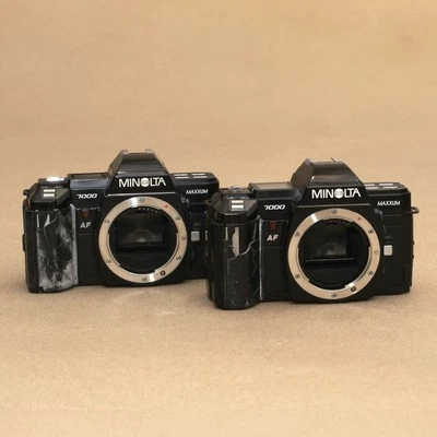 Minolta Maxxum Dynax Alpha 7000 Autofocus 35mm Film Cameras Body Only Lot of 2 - Image 1 of 4