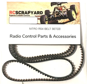 HPI Racing RS4 Nitro Belt Set Complete set of three belts. A847 A848 A849 - Picture 1 of 2
