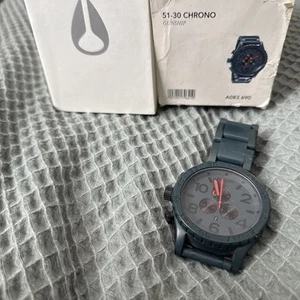 ULTRA RARE NIXON WATCH 51-30 GUNSHIP CHRONO WITH EXTRA LINK Attached Already - Picture 1 of 7