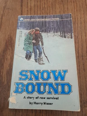 Vintage Snow Bound Harry Mazer 1975 Laurel Leaf Dell Survival Fiction Paperback Foto 1 de 4