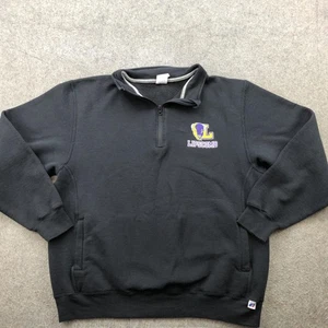 Lipscomb Bisons Sweatshirt Mens XL Black NCAA Basketball Russell 1/4 Zip - Picture 1 of 9